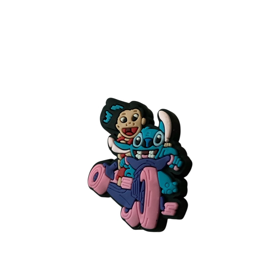 Lilo and Stitch on Bicycle Croc Charm